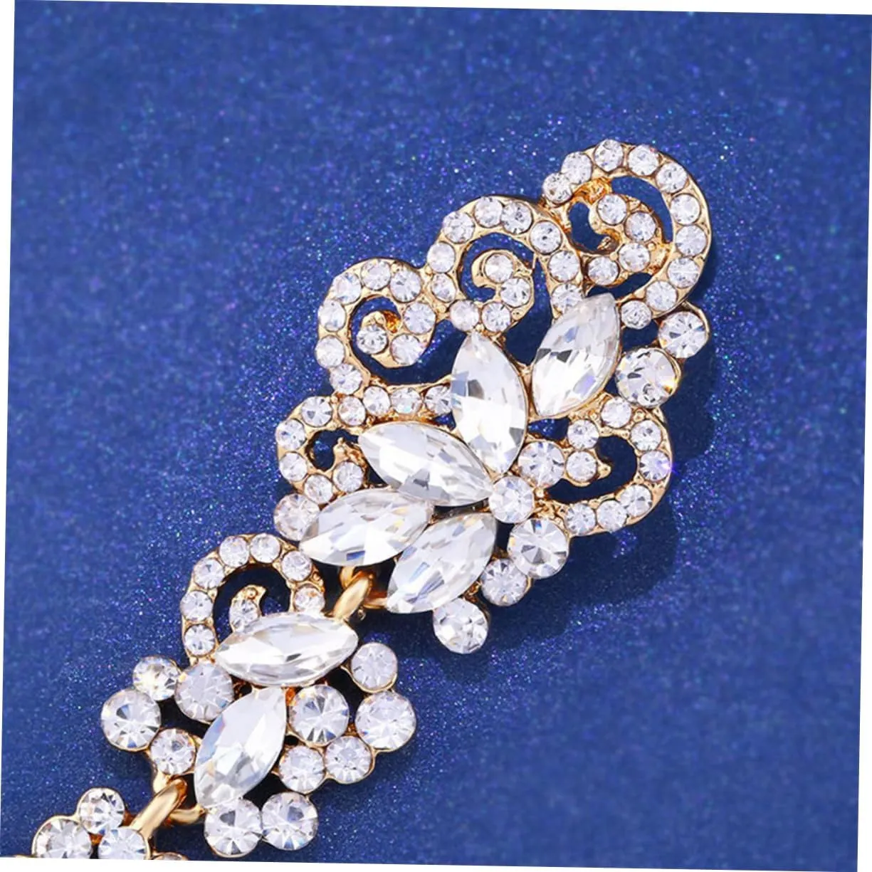1 Pair Rhinestone Earrings Dangle Wedding Earrings Drop Earrings Wedding Womens Earrings Fringe Earrings