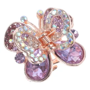 1 Pcs Rhinestone Butterfly Hair Clip for Fascinator