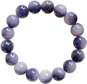 12mm Beaded Bracelets for Women Men Unisex Charm Best Friends Gemstones Adjustable Stretch Birthday