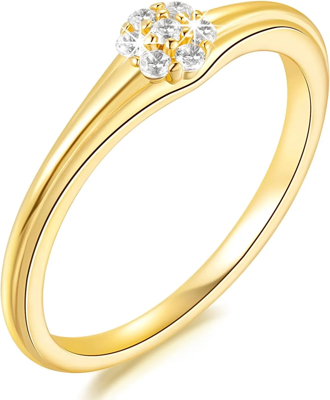 14K Gold Wedding Rings for Women A Lightweight Luxury Love Story in Gold Promise Rings 5-9