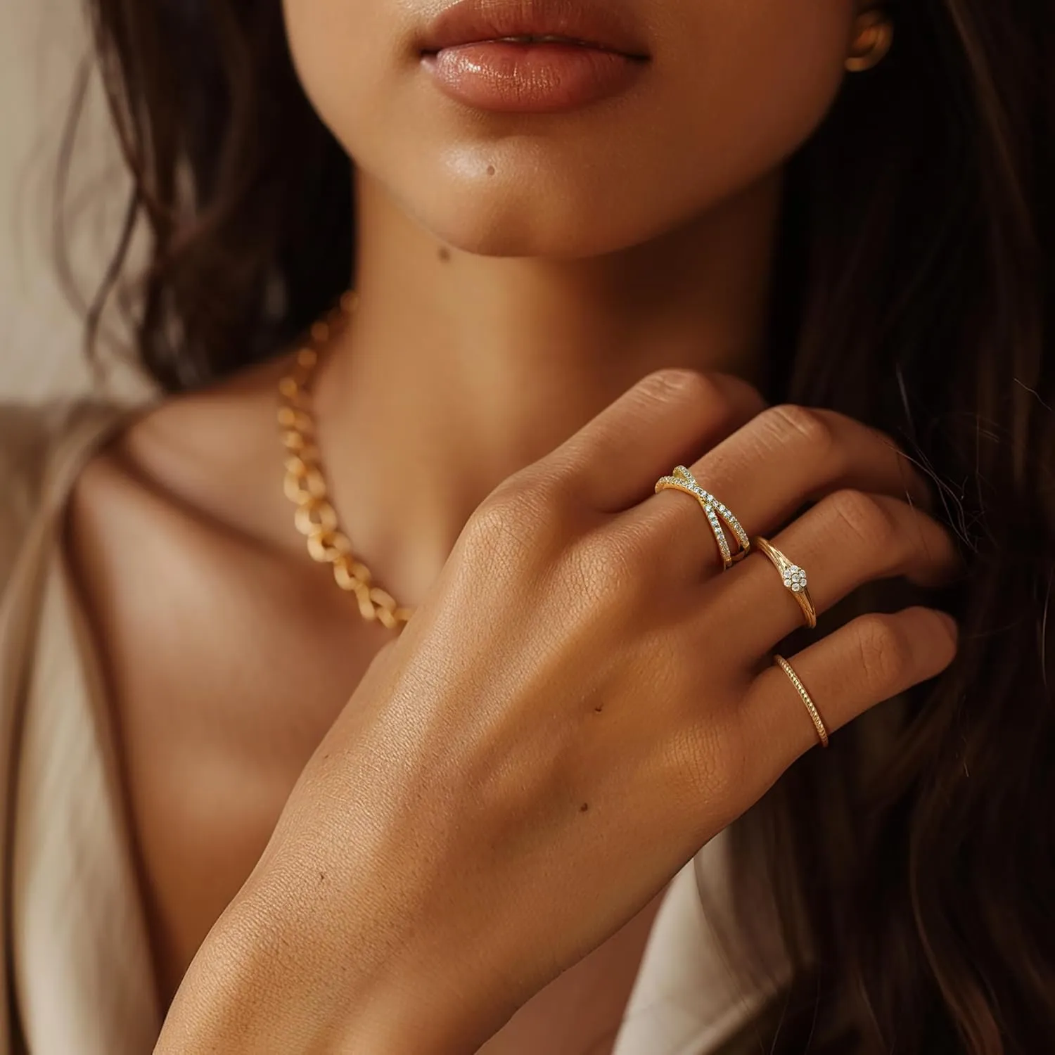 14K Gold Wedding Rings for Women A Lightweight Luxury Love Story in Gold Promise Rings 5-9