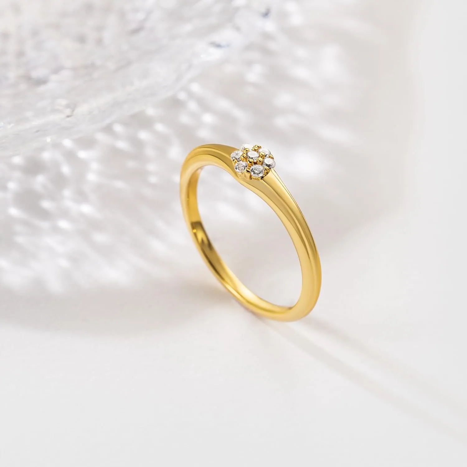 14K Gold Wedding Rings for Women A Lightweight Luxury Love Story in Gold Promise Rings 5-9