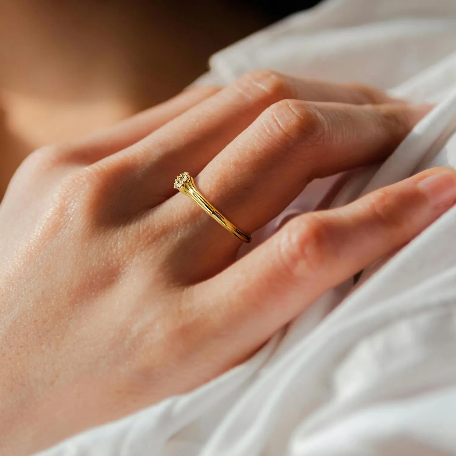 14K Gold Wedding Rings for Women A Lightweight Luxury Love Story in Gold Promise Rings 5-9