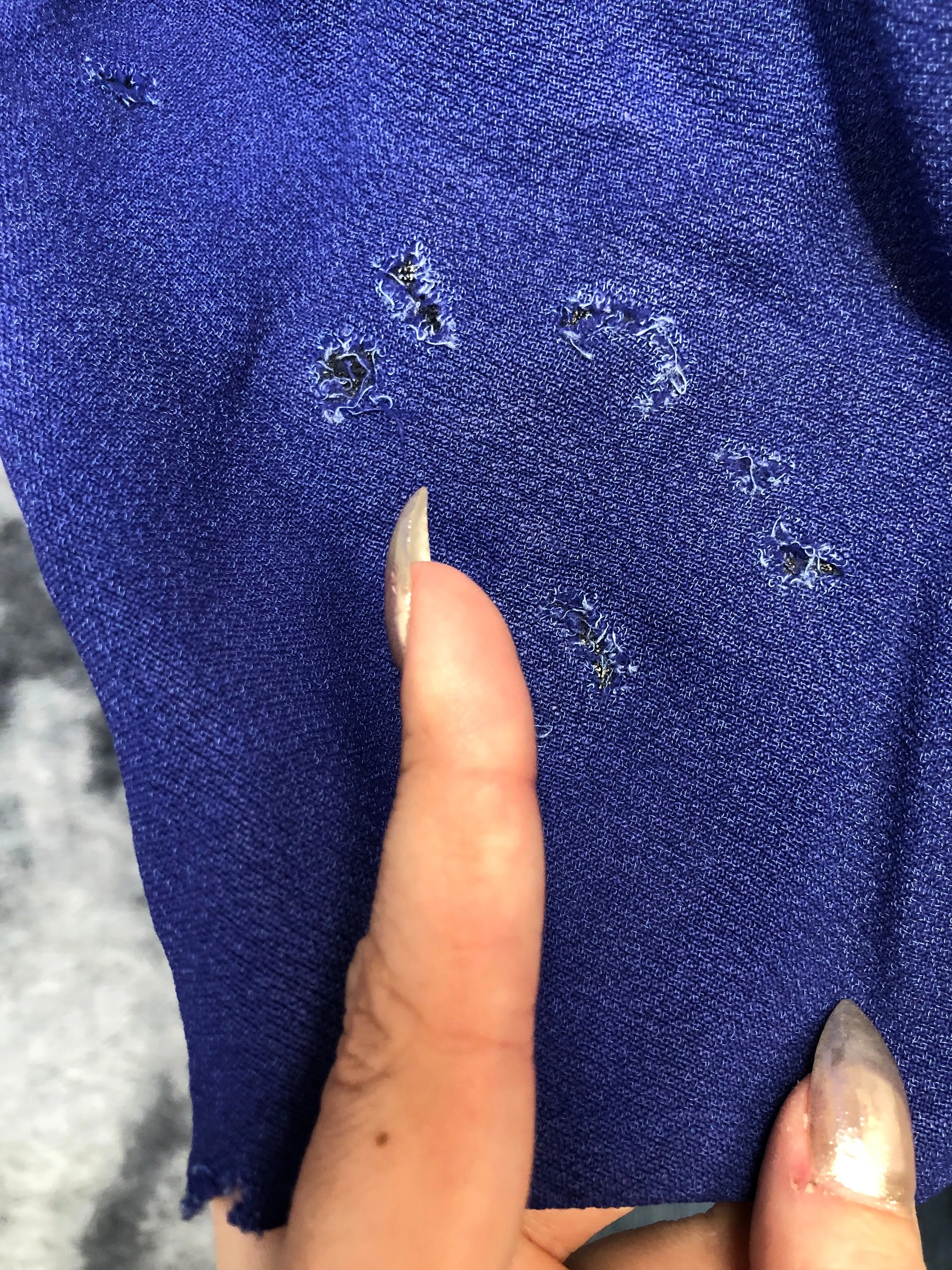 40s sapphire studded gown
