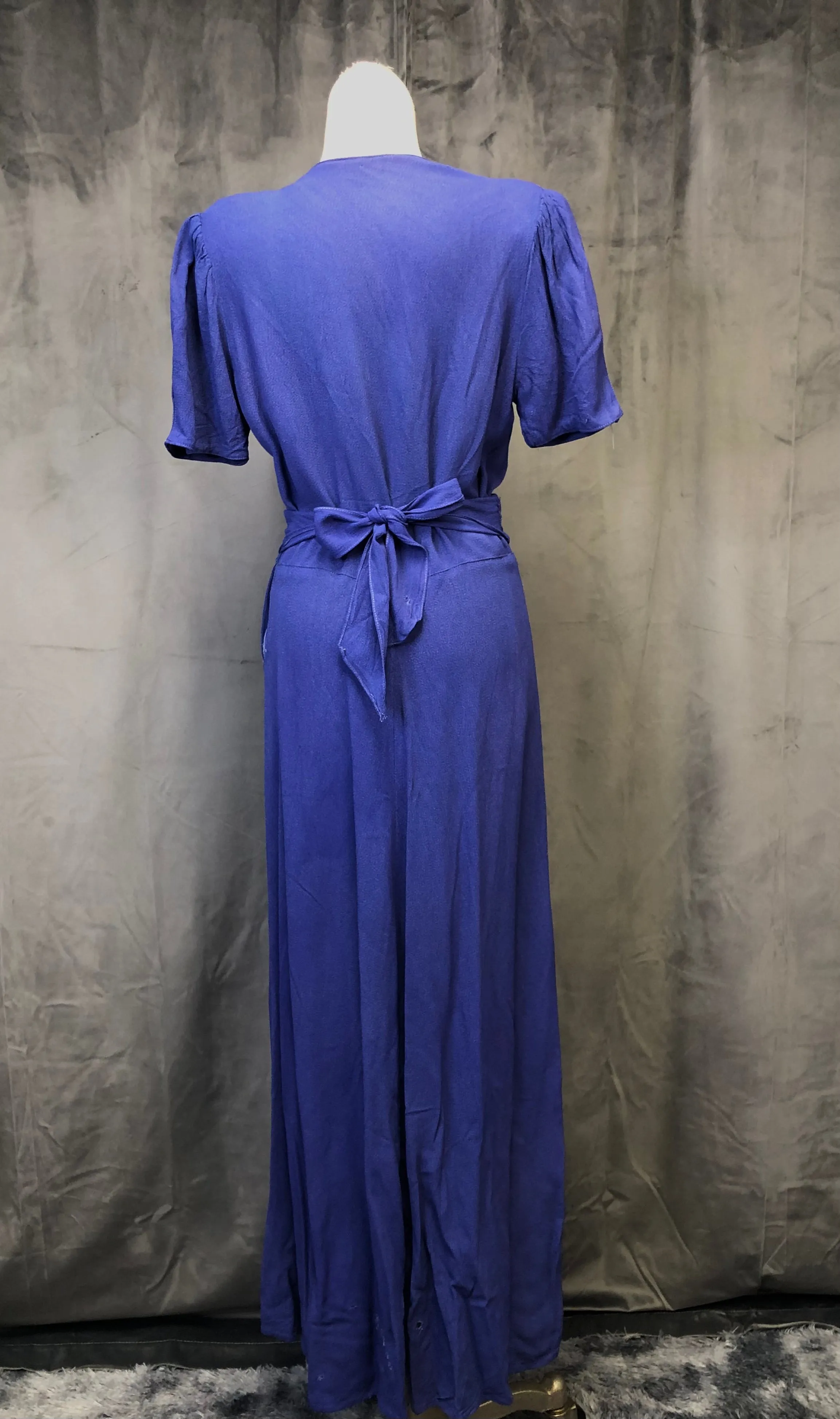 40s sapphire studded gown