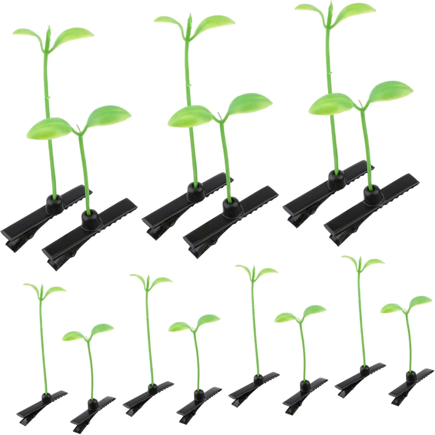 50Pcs Unique Bean Sprout Hair Clips for Grass Hairpins Headdress for Comfortable Hair Accessories for Sweet Hairstyles