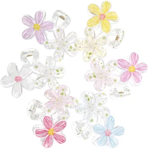 6 Pcs Flower Claw Clips for Creative Hair Accessories with Floral Design for Thick Hair for Daily Wear Parties and Beach Outings Lightweight and Durable
