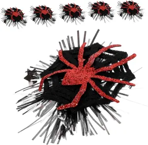 6pcs Spider Hair Barrettes Halloween Hair Accessories for Women for Costume Parties Cosplay and Everyday Wear for Spooky Celebrations