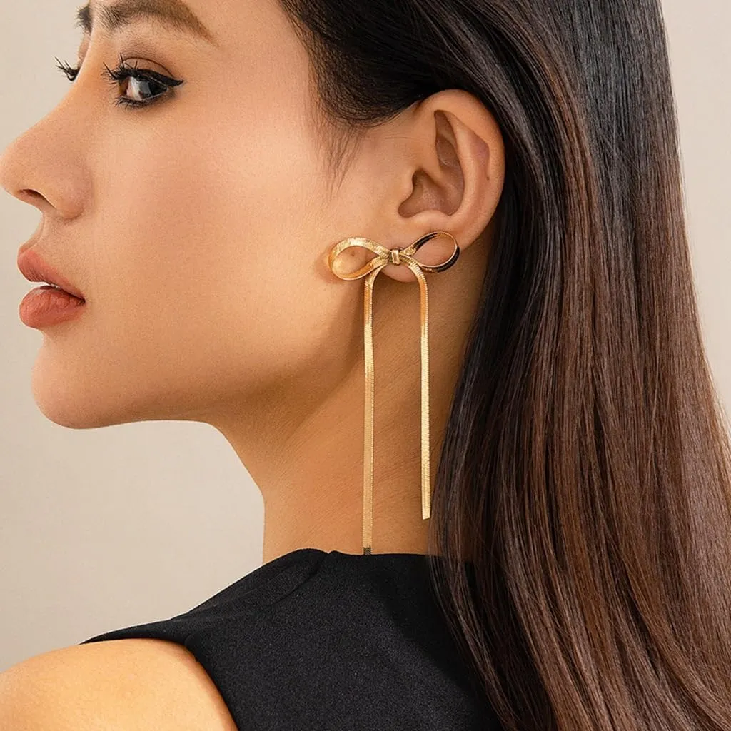 8YEARS Gold Heart Earrings for Women, 18K Gold Plated Chunky Heart Statement Dangle Drop Earrings, Gold Heart Stud Earrings Jewelry Gifts