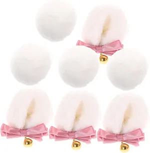 Bear Tail Ears Hair Clips for Girls Reusable Party Accessories Hair Clips