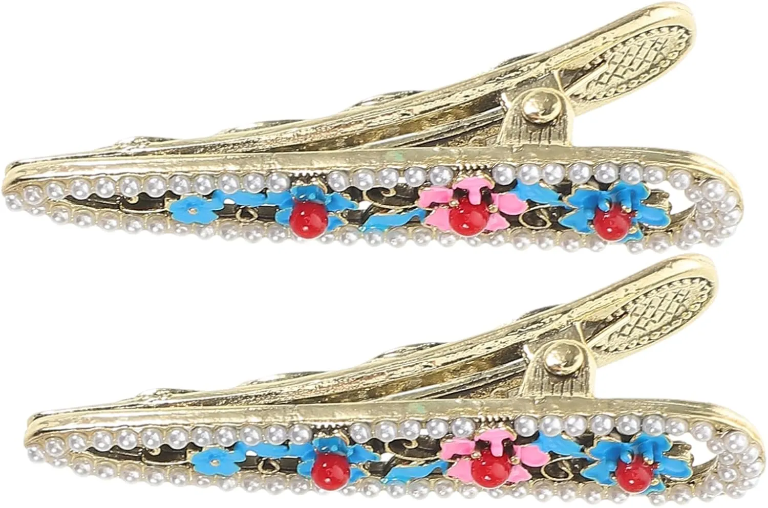 Beaupretty 2Pcs Vintage Chinese Hairpins with Flower Design Durable Clips for Women for Enhancing Hairstyles and Managing Various Styles