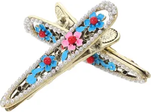 BESPORTBLE 2pcs Elegant Small Metal Flower Hair Clips Comfortable and Secure for Women Accessories for Enhancing Hairstyles and Hair Decorations