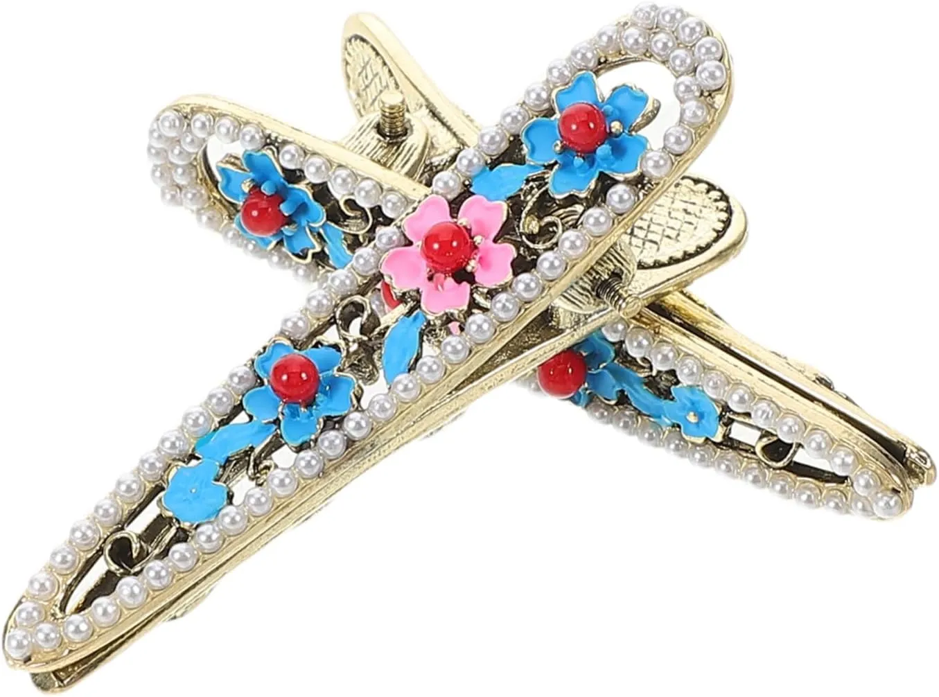 BESPORTBLE 2pcs Elegant Small Metal Flower Hair Clips Comfortable and Secure for Women Accessories for Enhancing Hairstyles and Hair Decorations