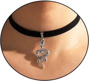 Black Velvet Moon Choker Necklace for Women Gothic Layered Necklaces Pendant Handmade Boho Crescent