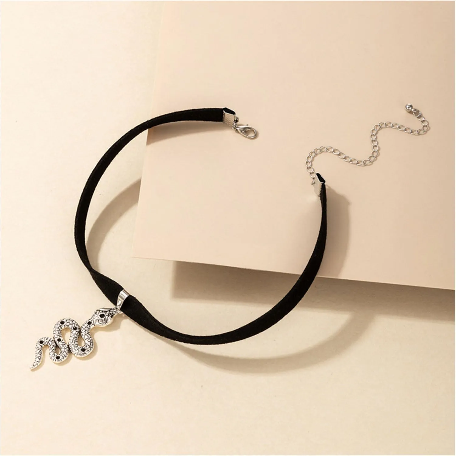 Black Velvet Moon Choker Necklace for Women Gothic Layered Necklaces Pendant Handmade Boho Crescent