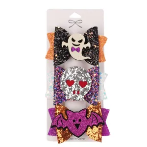 Cartoon Halloween Girls Hair Clips Baby Toddles Teen Hair Barrettes Headdress Cosplay Costume Gifts (A)