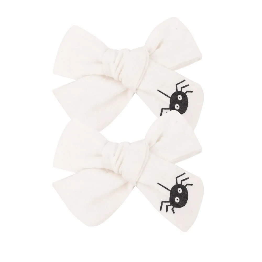 Cartoon Halloween Girls Hair Clips for Baby Toddles Teen Hair Barrettes Headdress Cosplay Costume Gifts (White)
