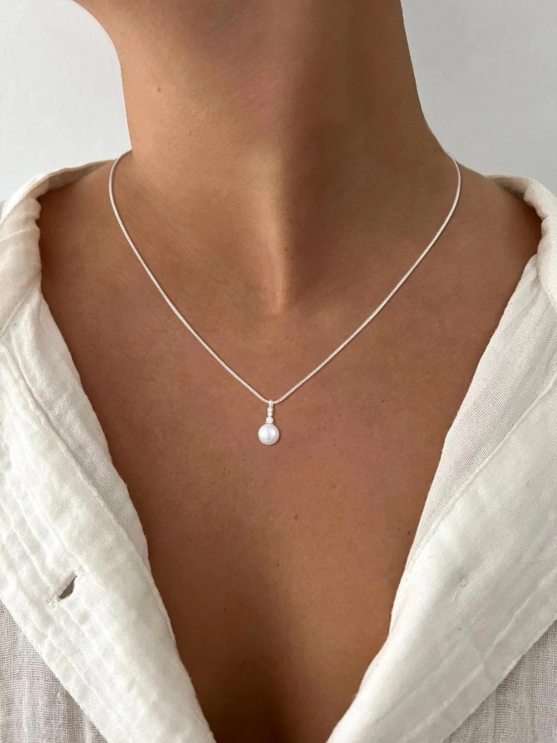 Classic Pearl Necklace Adjustable Gold Pearl Necklace for Women Dainty Collar De Perlas Para Mujer Jewelry Gifts for Her
