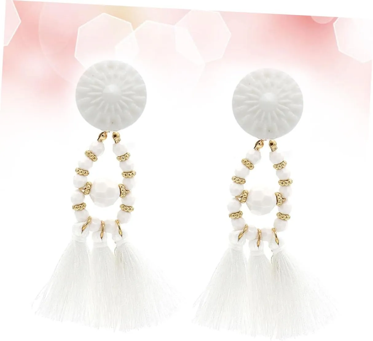 Dangle Earrings Acrylic Hoop Earrings Acrylic Earrings Fashion Ethnic Tassel Earrings Crystal Women