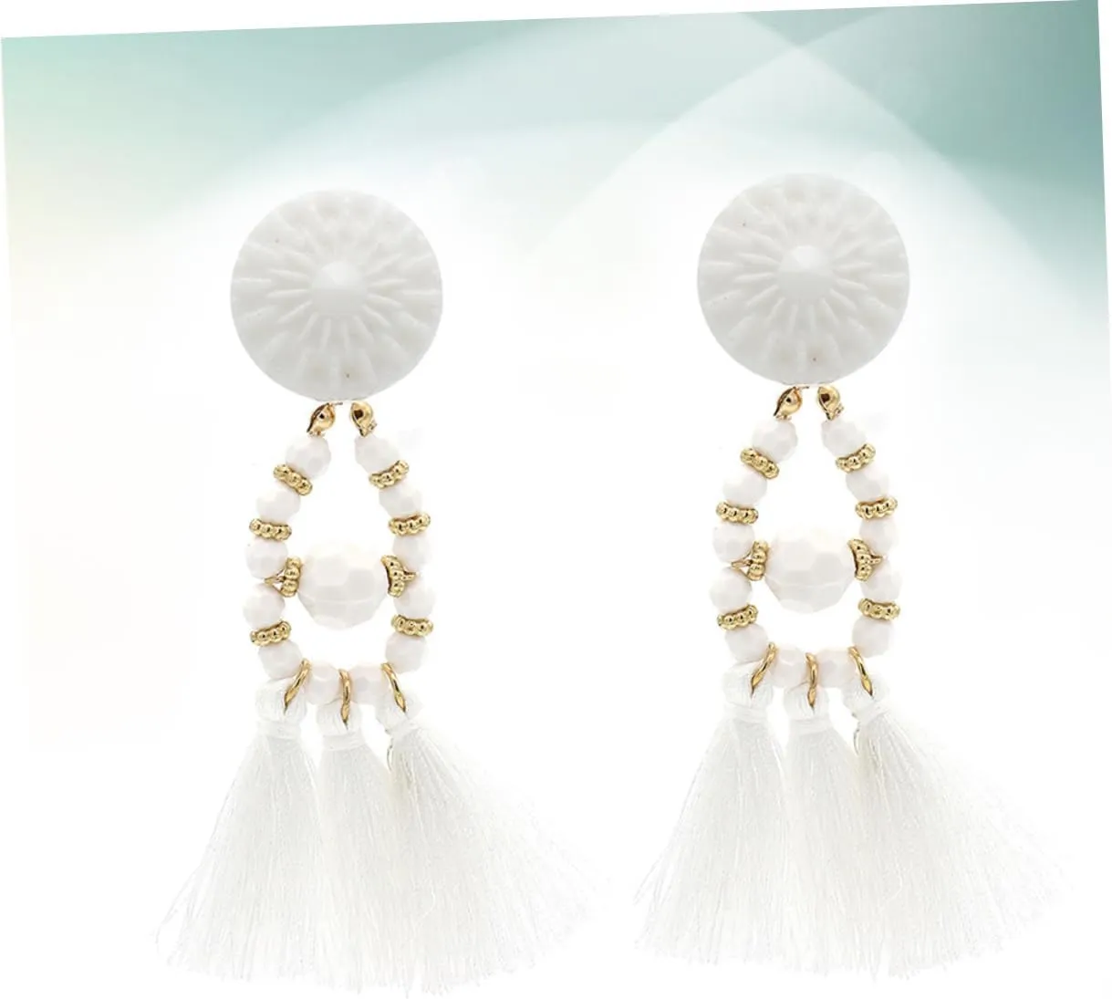 Dangle Earrings Acrylic Hoop Earrings Acrylic Earrings Fashion Ethnic Tassel Earrings Crystal Women