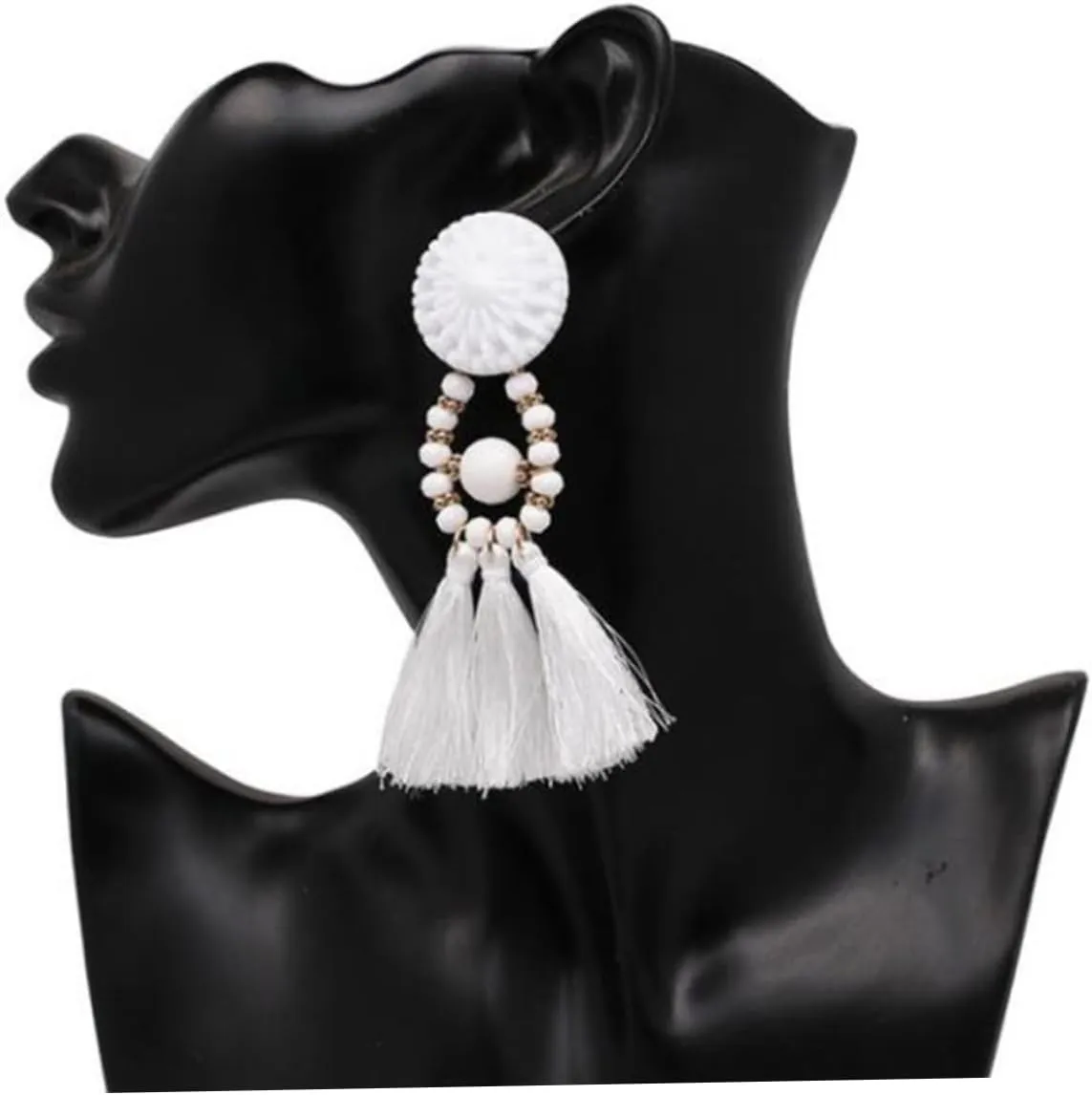 Dangle Earrings Acrylic Hoop Earrings Acrylic Earrings Fashion Ethnic Tassel Earrings Crystal Women