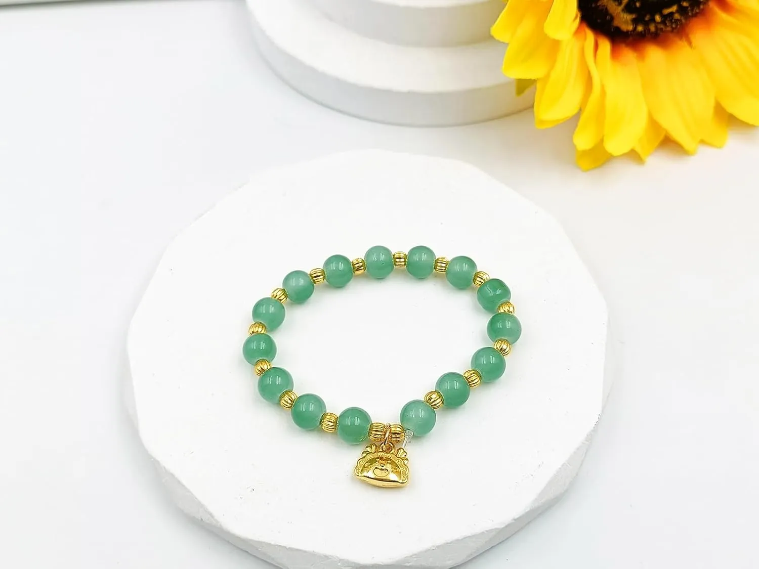 Dragon Bracelets Zodiac Feng Shui Lucky Stretch Bracelets Dragon Bestie Sisterhood Beaded Bracelet New Year for Women Unisex Jewelry