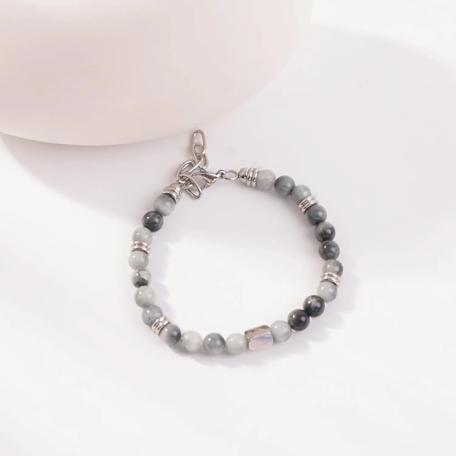 Easter Bracelets Gemstone Beaded Bracelet for Women Natural Stone Bead Stretch Bracelets Adjustable Handmade Summer Beach Bracelets for Women
