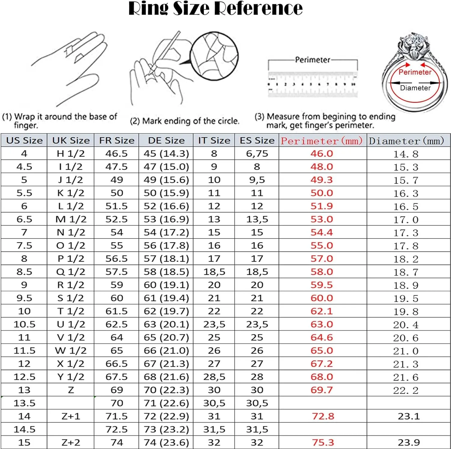 Eternity Ring for Women, 18K Wedding Ring Moissanite Stackable Knuckle for Women Anniversary