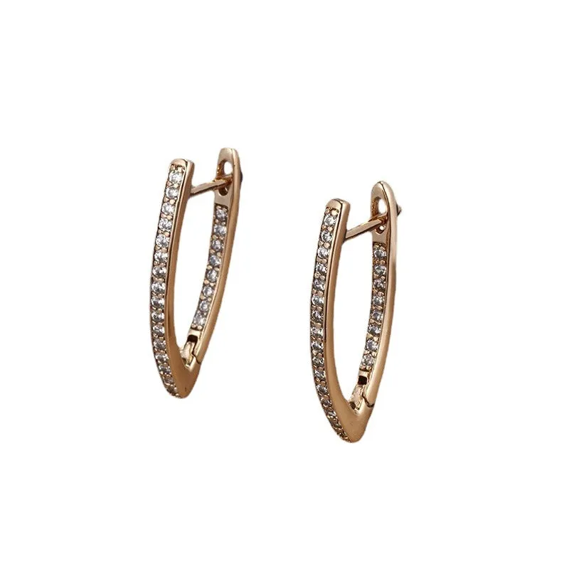 Fashionable temperament earrings women's European and American cross-border niche design earrings