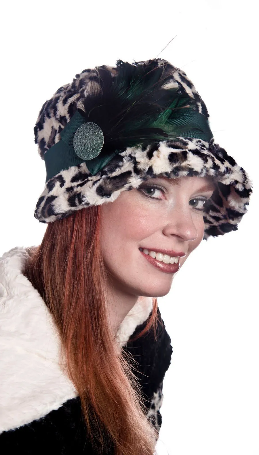 Feather Trim - Green & Black
