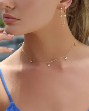 Five CZ Necklace