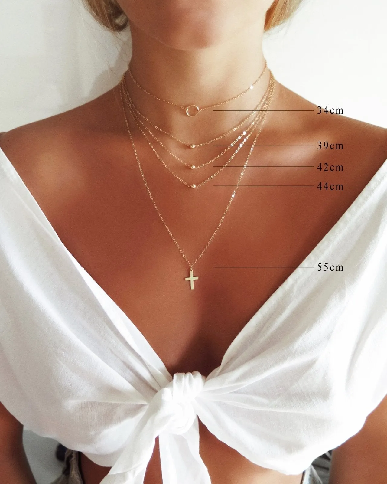 Five CZ Necklace