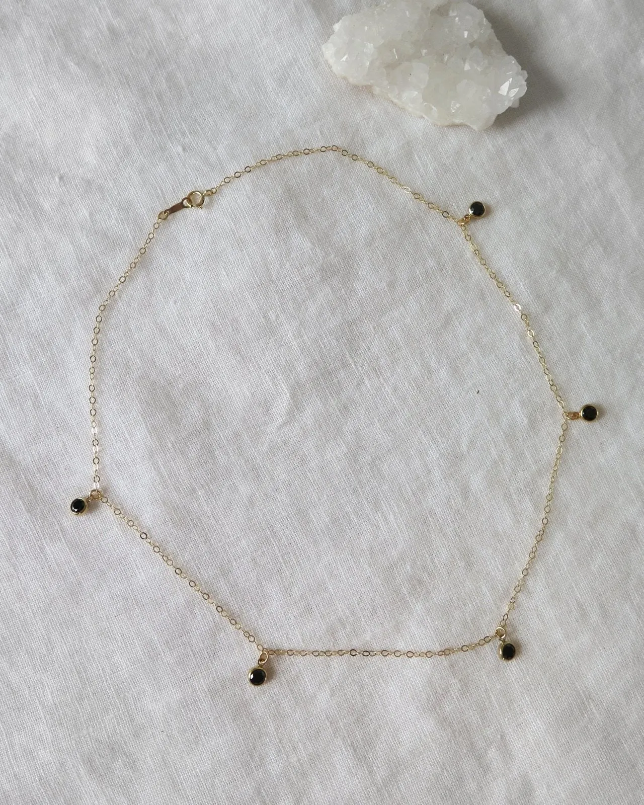Five CZ Necklace