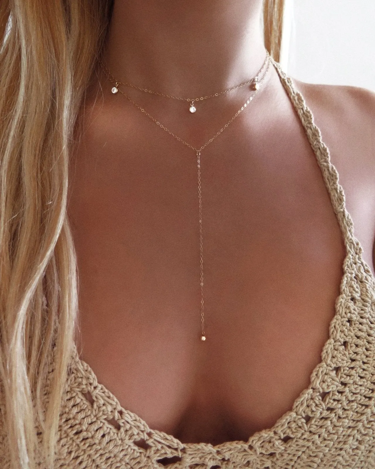 Five CZ Necklace