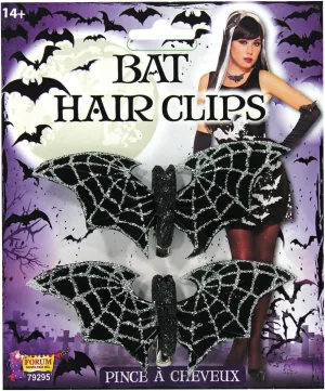 Forum Novelties Unisex-Adult's Bat Glitter Hair Clip
