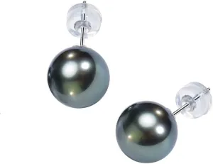 Gifts for Women-Tahitian-Black-Pearl-Necklace-Black-Pearl-Earrings Gift for Wife Wedding Birthday Anniversary-Mom Girlfriend Her
