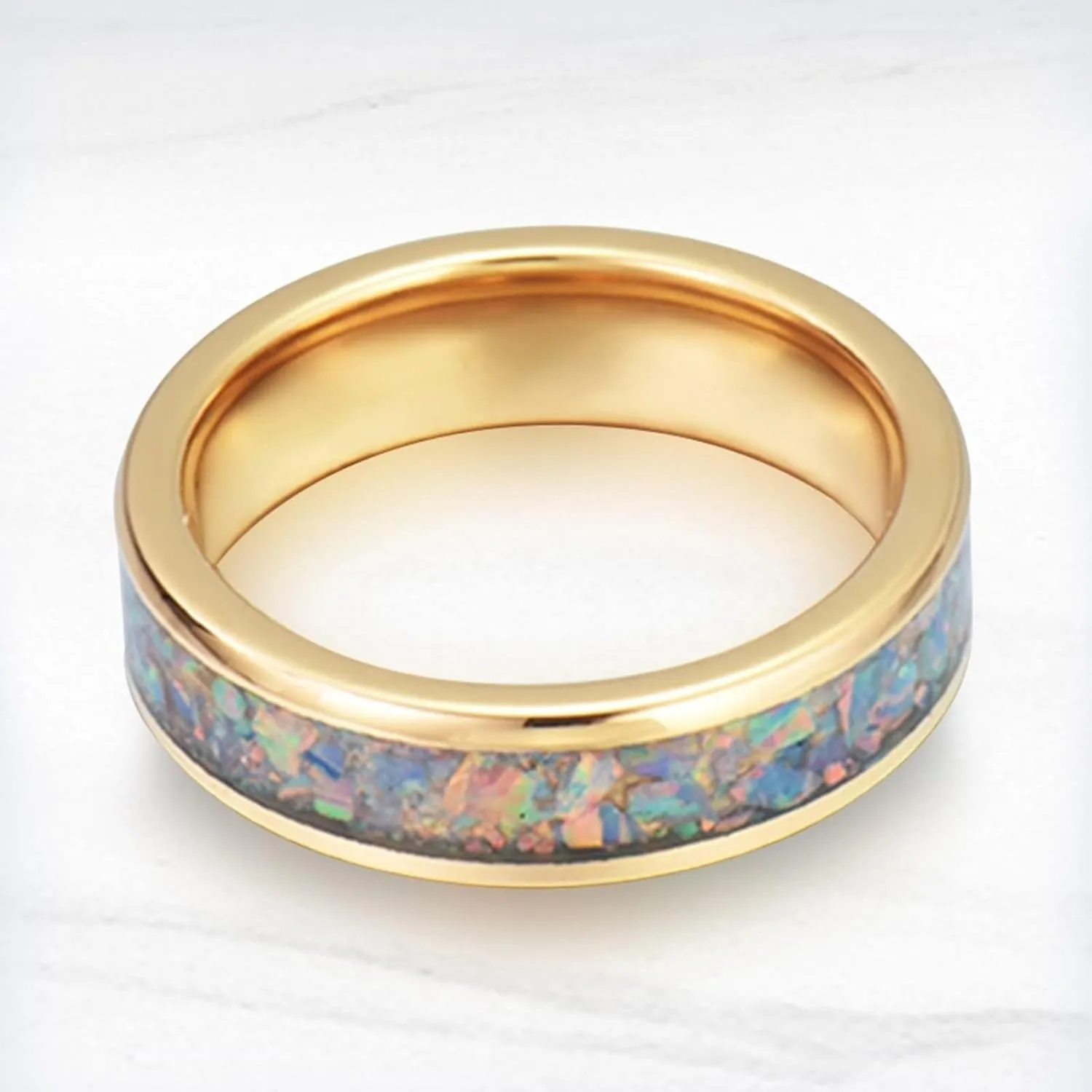 His and Her Couples Rings, Tungsten Wedding Rings Sets for Couples Comfort Fit 8mm Gold Ring Inlay Silver Metal