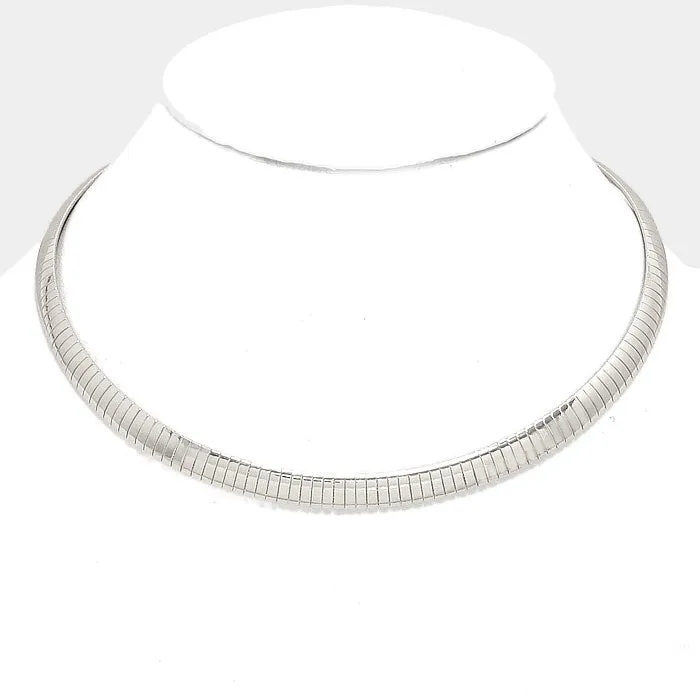 iLLASPARKZ 16" Metal Omega Choker Necklace