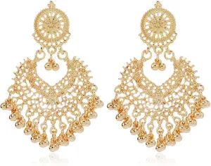Indian Earrings for Women Boho Tassel Dangle Earrings Bohemian Chandelier Earrings Vintage Ethnic Traditional Jewelry for Women