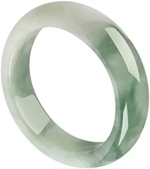 Knuckle Rings Set, Genuine Green Jade Rings for Women Natural Jade Band Ring Good Luck Ring Jewelry (Size : 7)