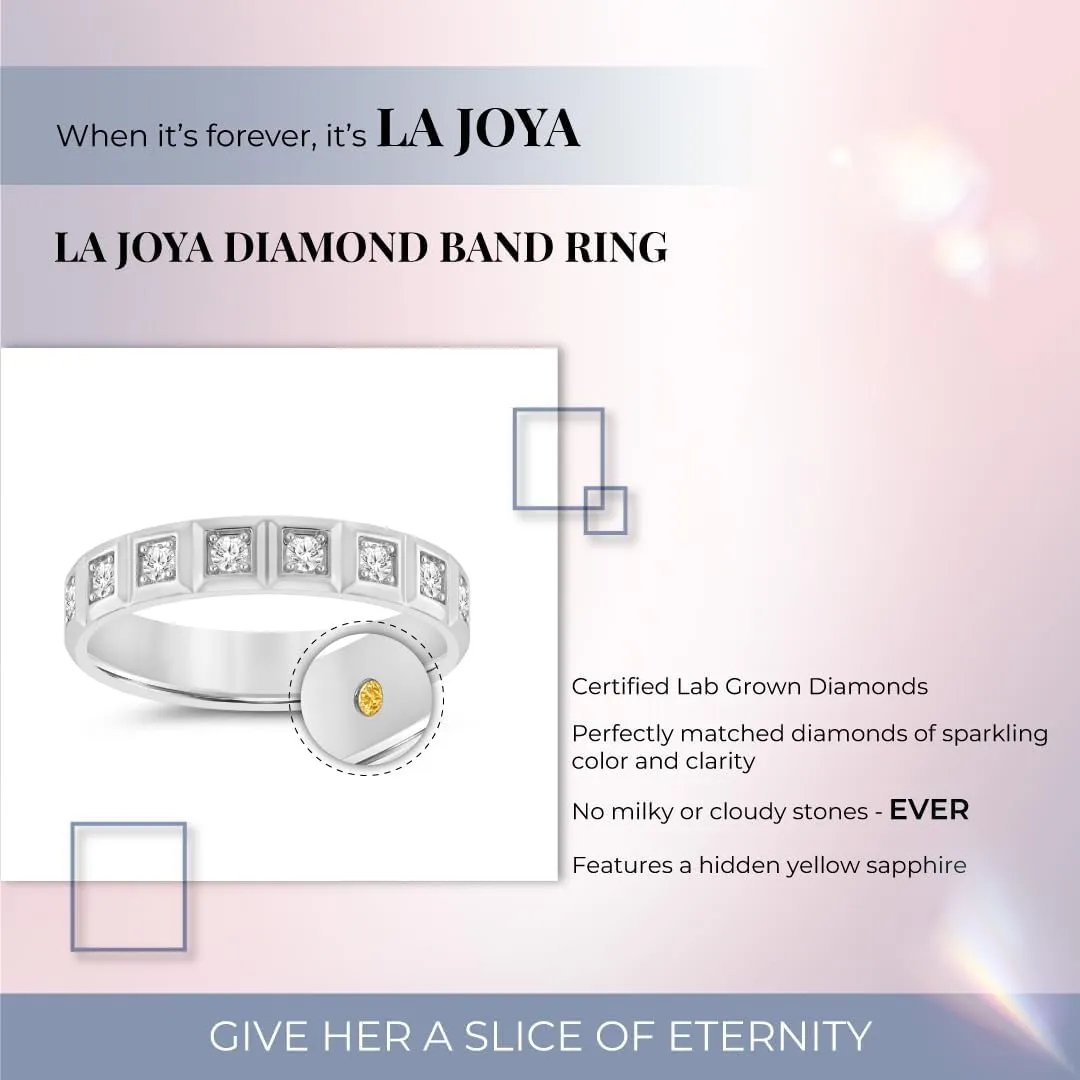 Lab Grown Diamond Anniversary and Wedding Rings for Women | Real 10k White and Yellow Gold 1/4 CTW Certified Diamond Bands | Various Designs to Choose From