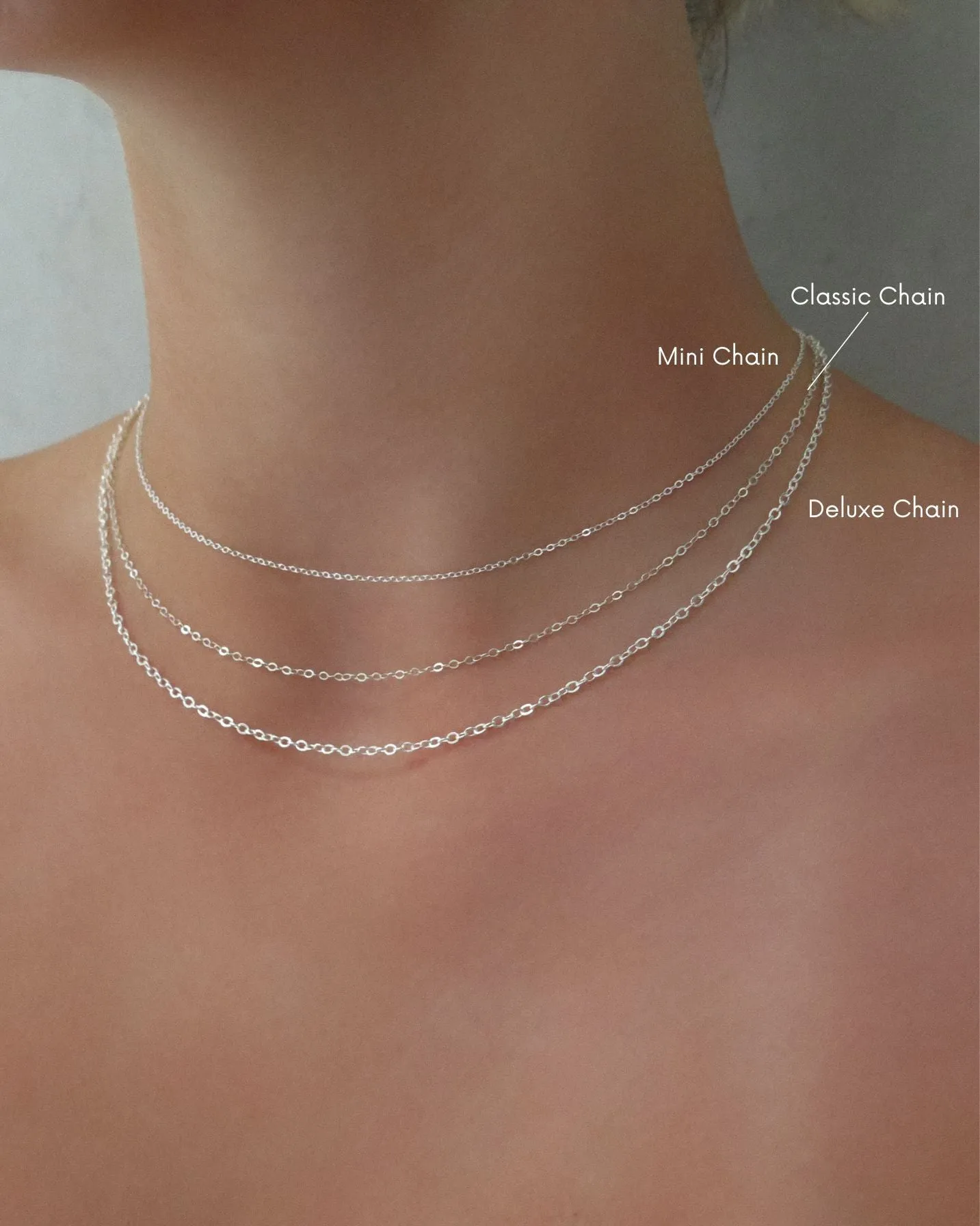 Large CZ Necklace  - Sterling Silver