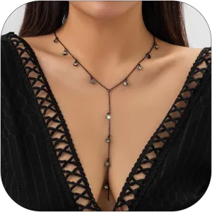 Long Pearl Necklaces for Women Pearl Long Chain Lariat Necklace Layered Boho Pearls Necklace Statement Sweater Strand Chain Jewelry