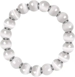 M-Plateau Hand Made Hand Chain,Natural Stone Bead Bracelets For Women And Men -8mm Round Beads.