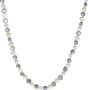 Multi-Tonal Dyed Baroque Freshwater Cultured Pearl Endless Necklaces 6-7 mm, 48"