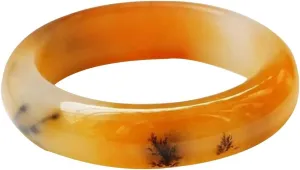 Natural Yellow Jade Straw Flower Bangle 58-62mm Fengshui Fashion Jade bracelet For Women Genuine