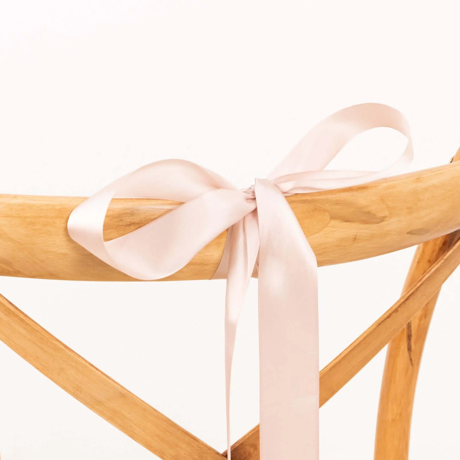 Nude Single Face Decorative Satin Ribbon 50 Yards 1.5"