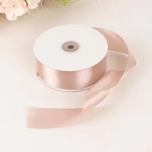 Nude Single Face Decorative Satin Ribbon 50 Yards 1.5"