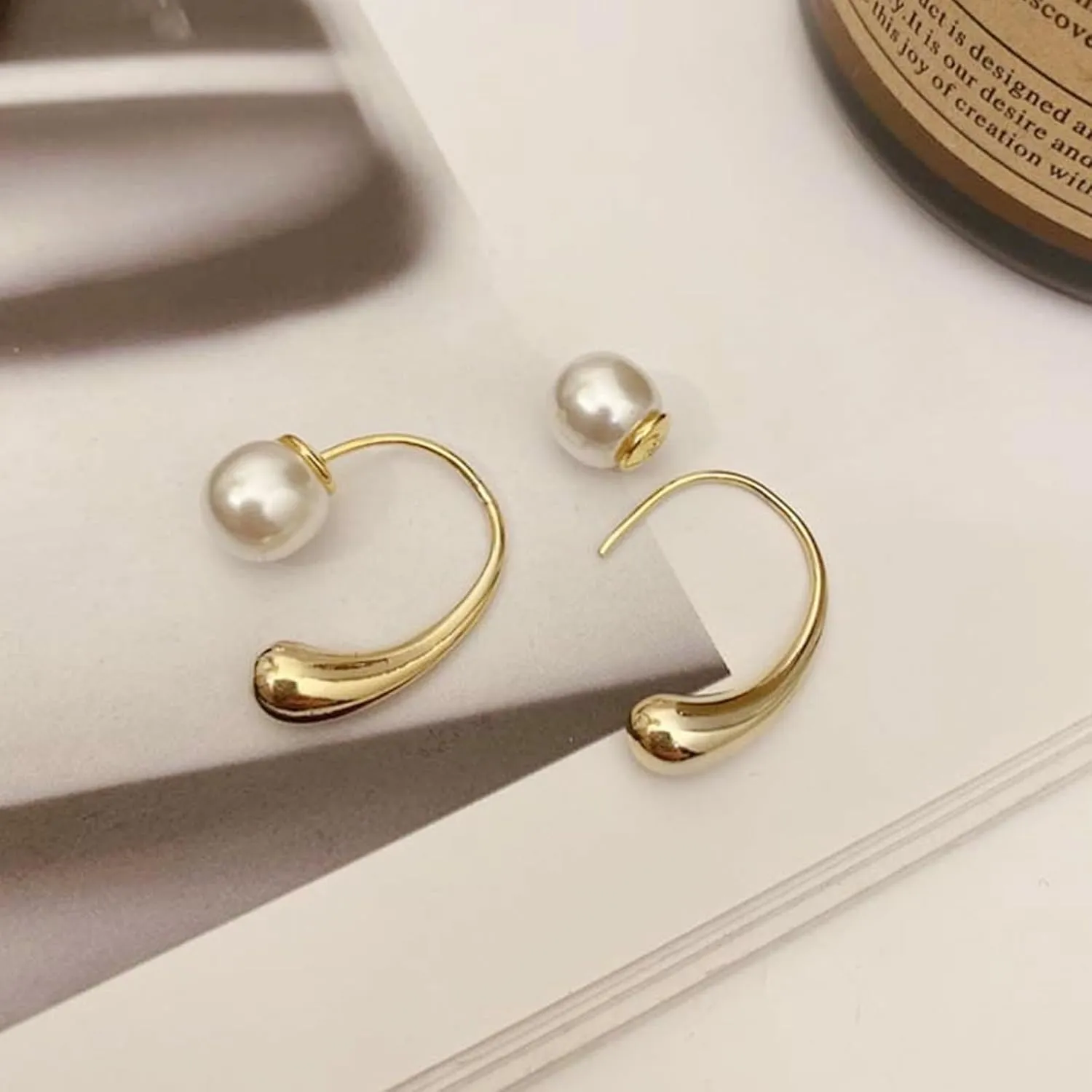 Pearl Drop Earrings for Women Trendy Long Tassel Pearl Earrings Dangle Dainty Bridal Earrings for Wedding Pearl Prom Earrings Jewelry Birthday Gifts