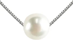 PEARLIE Dainty Necklaces for Women, 8-9MM Round Bead Natrual Pearl Necklace, Handpick Freshwater Cultured Pearl Beads Choker for for Charm Women V Neck Dress Accessorie